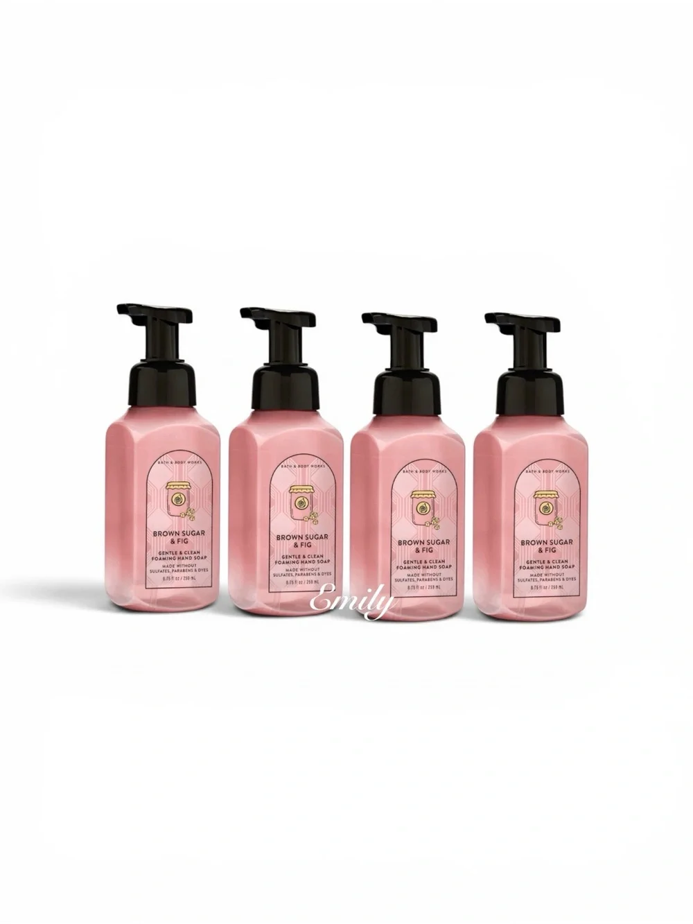 4X BROWN SUGAR & FIG Foaming Hand Soap 8.75 fl oz Bath & Body Works Bundle Set